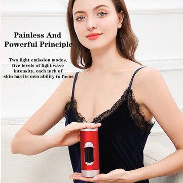 IPL hair removal device - strong pulse waves directly into the hair follicles.