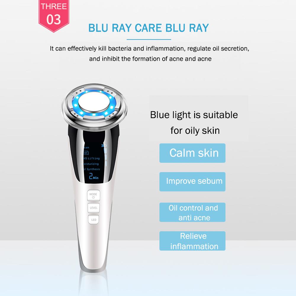 EMS Facial Massager LED light therapy Sonic