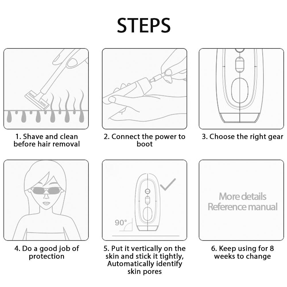 Smart Protable Safe Painless Laser Hair Removal