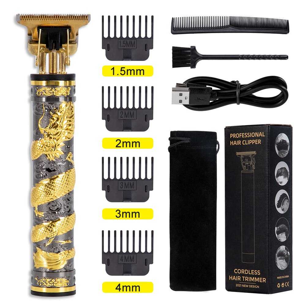 Hair Clipper Barber Dragon Hair Trimmer for Men Finishing Hair Cutting Machine