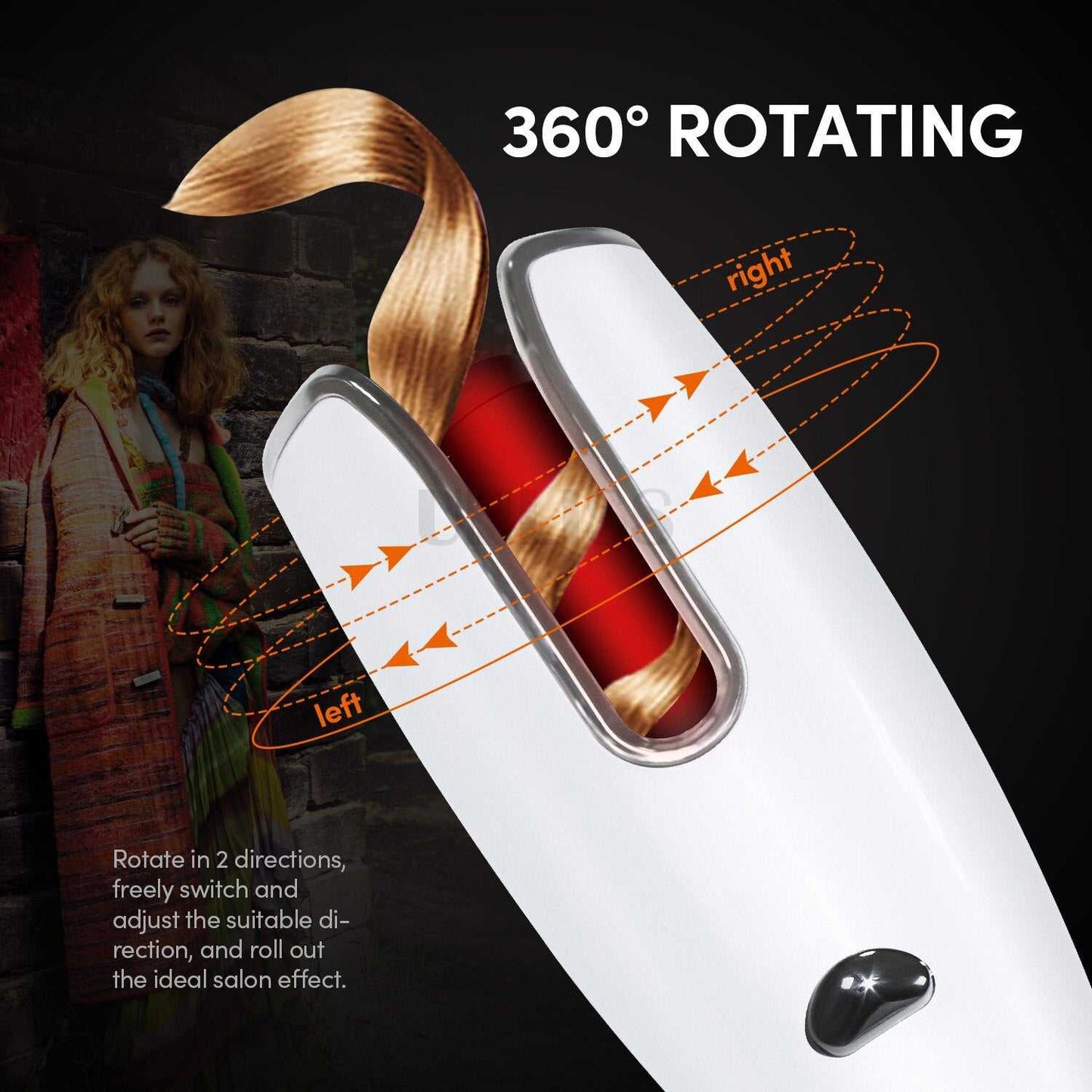 Hair Curler Automatic Curling Iron Rotating Professional Curler Stylin