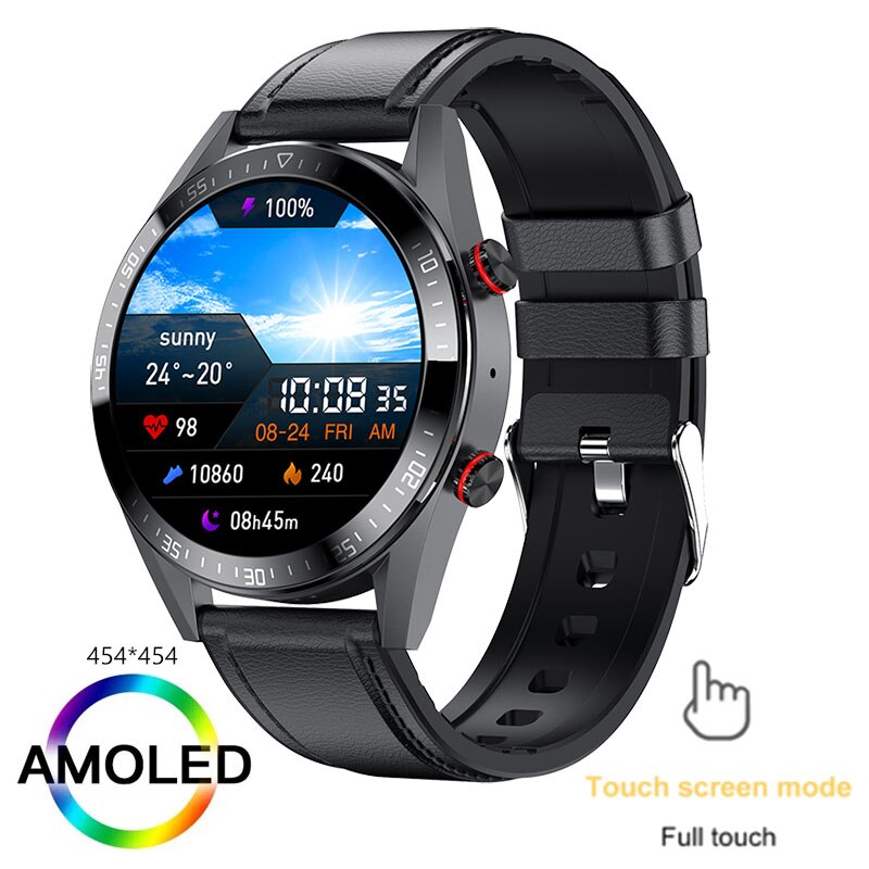 454*454 HD screen smart watch always display the time bluetooth