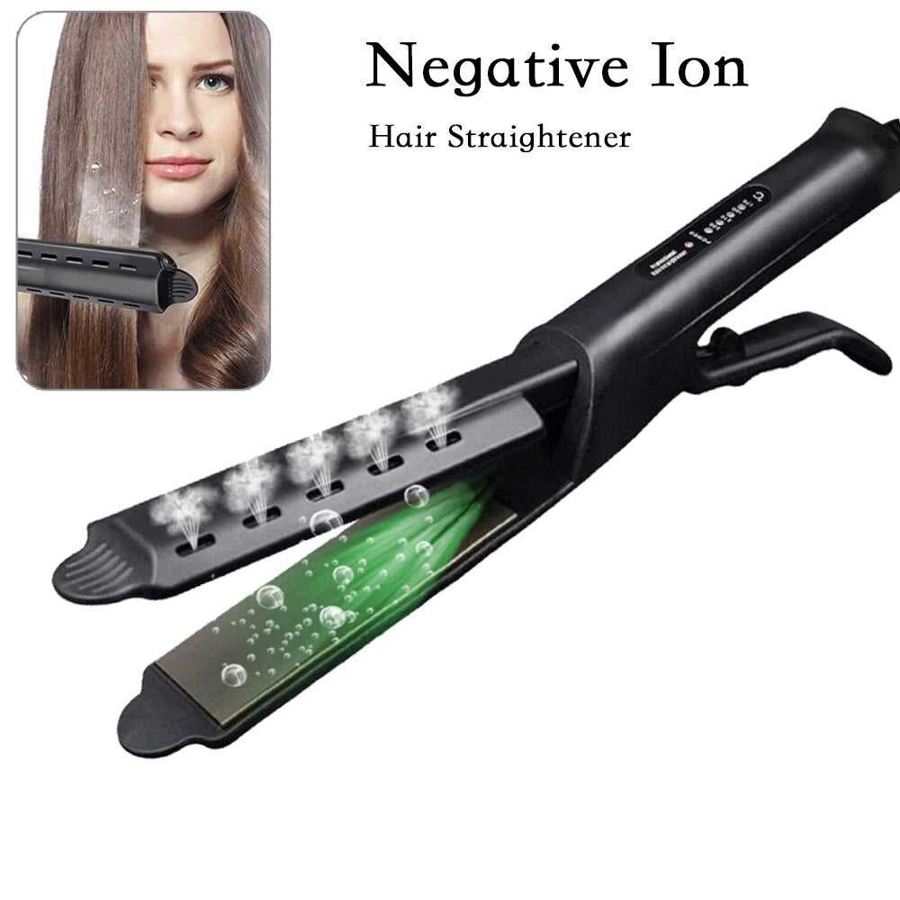 Hair Straightener Four-Gear Tourmaline Ceramic Ion Flat Iron Professional Electric Curler Steam Iron Straight Hair For Women