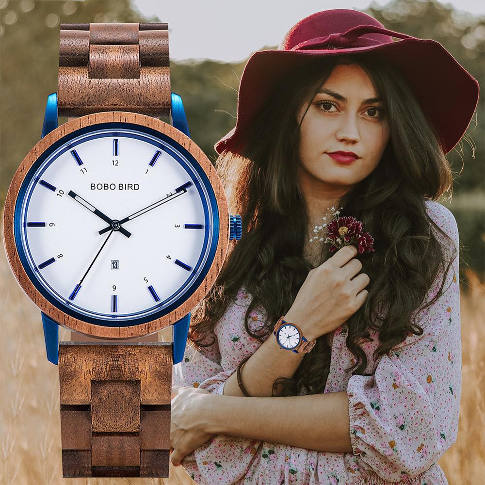 Fashion Wood Ladies Watch Quartz Wristwatches Female