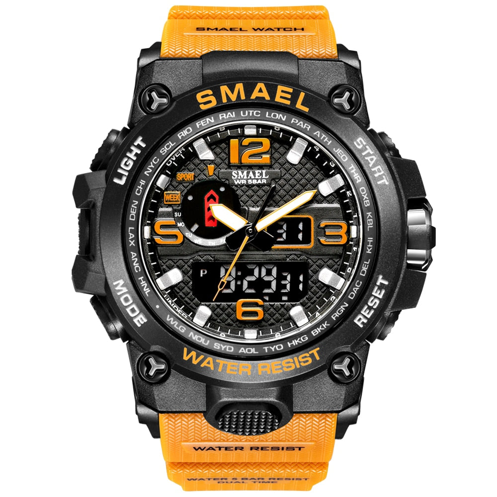 SMAEL Brand Fashion Men Sports Watches Men Analog Quartz Clock