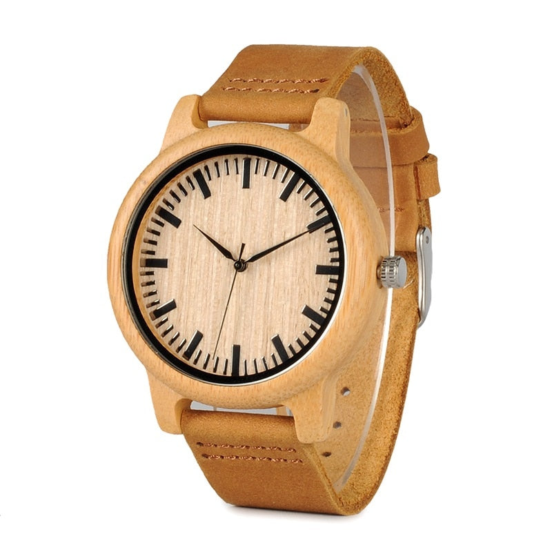 Watches Women Relogio Feminino Bamboo