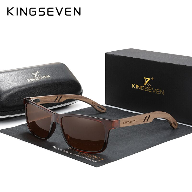 Walnut Wood Handmade Sunglasses Men Polarized