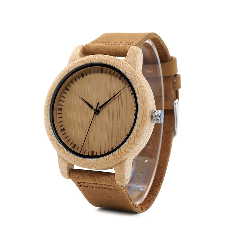 Watches Women Relogio Feminino Bamboo