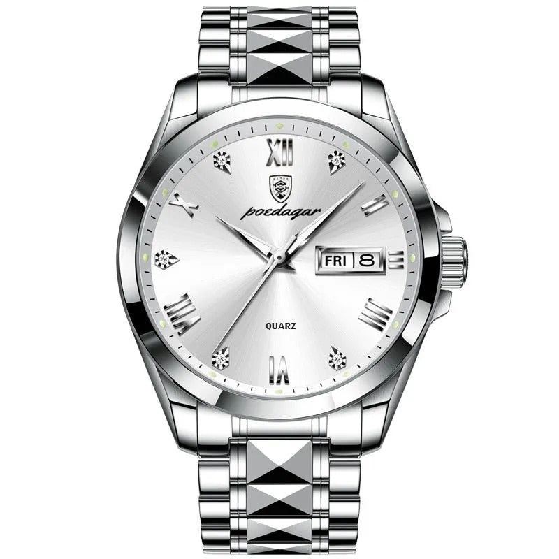 Top Brand Luxury Fashion Green Dial Watch Men Waterproof