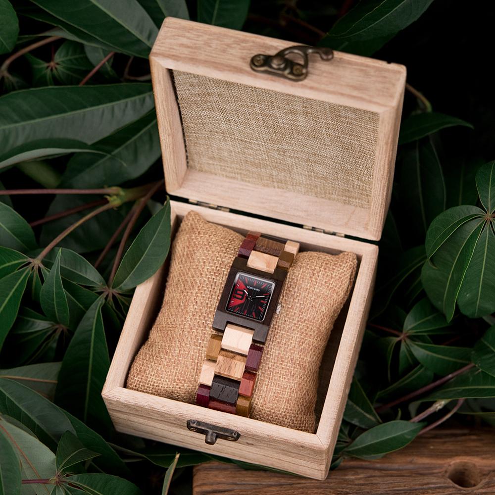 Women Watches Wooden Quartz Wrist Watch