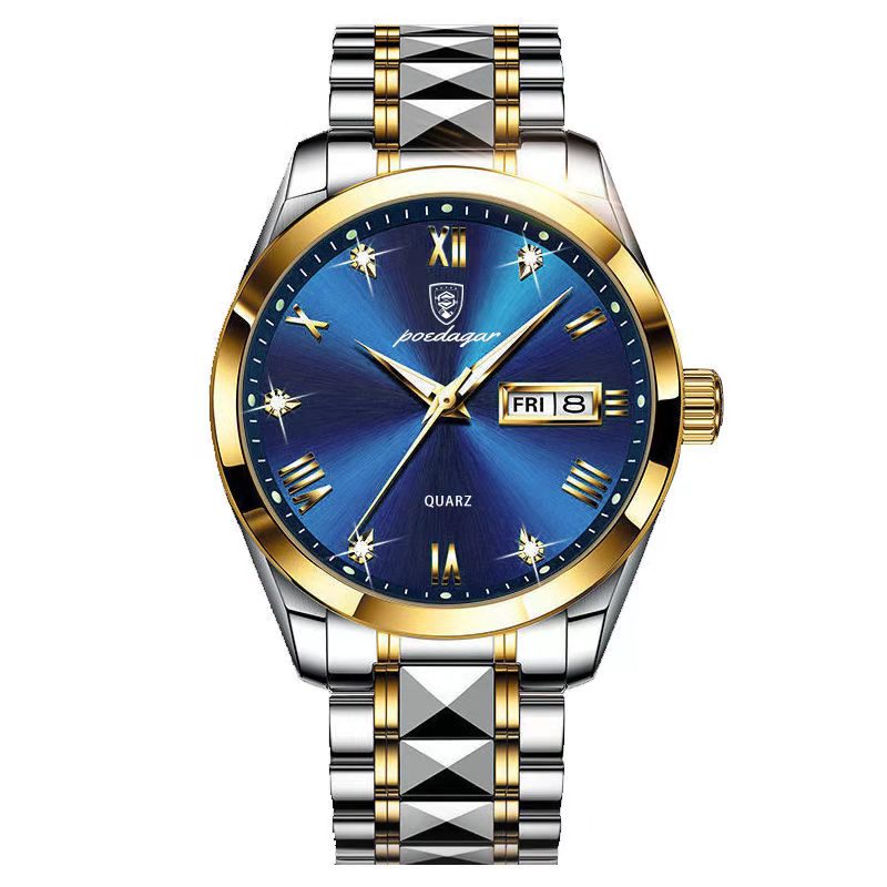 Top Brand Luxury Fashion Green Dial Watch Men Waterproof