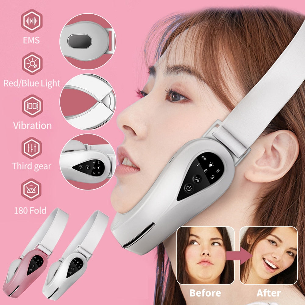 EMS Facial Lifting Massager Double Chin V Shape Lift - TEXVIN