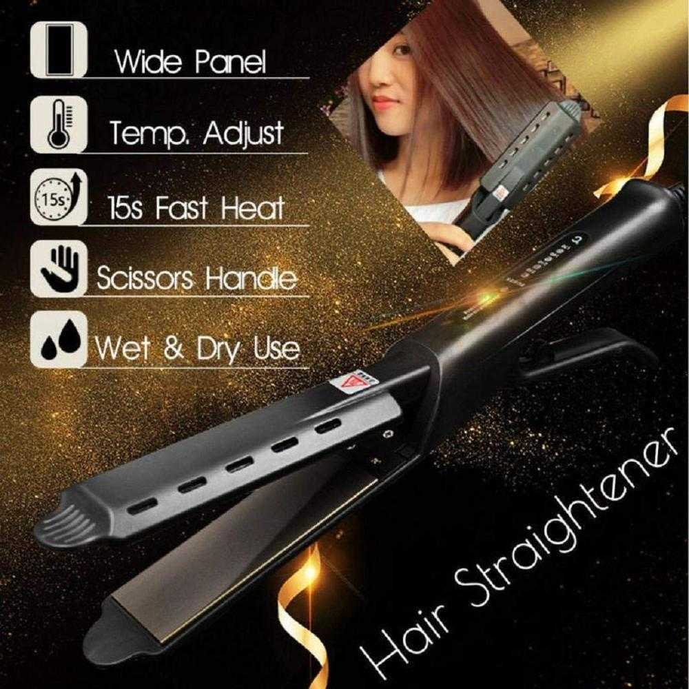 Hair Straightener Four-Gear Tourmaline Ceramic Ion Flat Iron Professional Electric Curler Steam Iron Straight Hair For Women