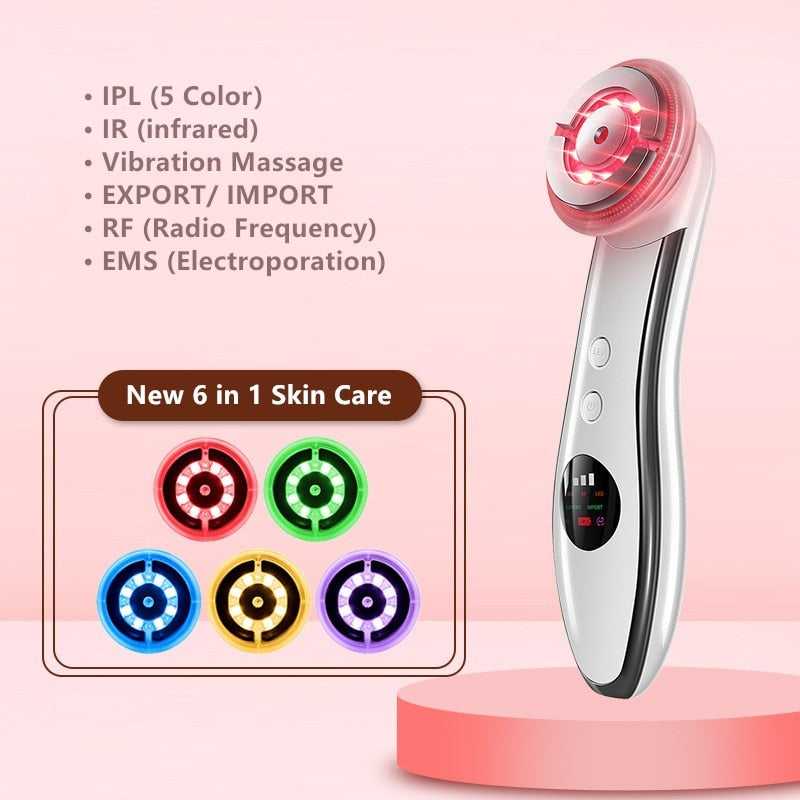 Facial Skin Care Device IR Infrared IPL Skin Rejuvenation RF Radio Frequency