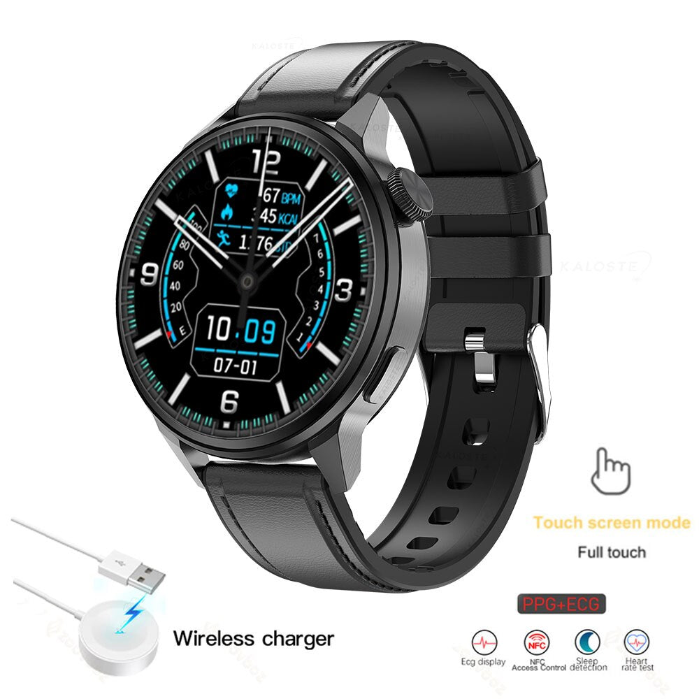 2022 New heart rate ECG smart watch mens