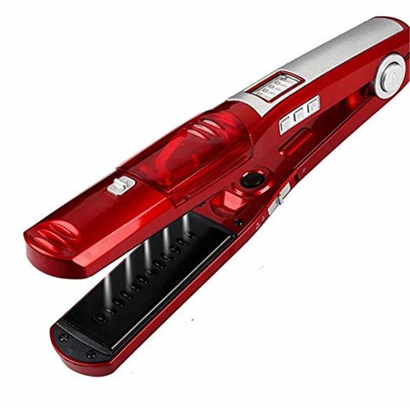 Professional Steam Hair Straightener Ceramic Vapor Infrared Heating Flat Iron
