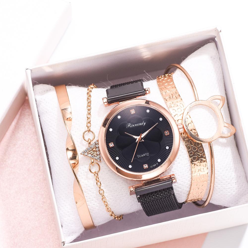 Fashion 5pcs Set Women Watches Luxury