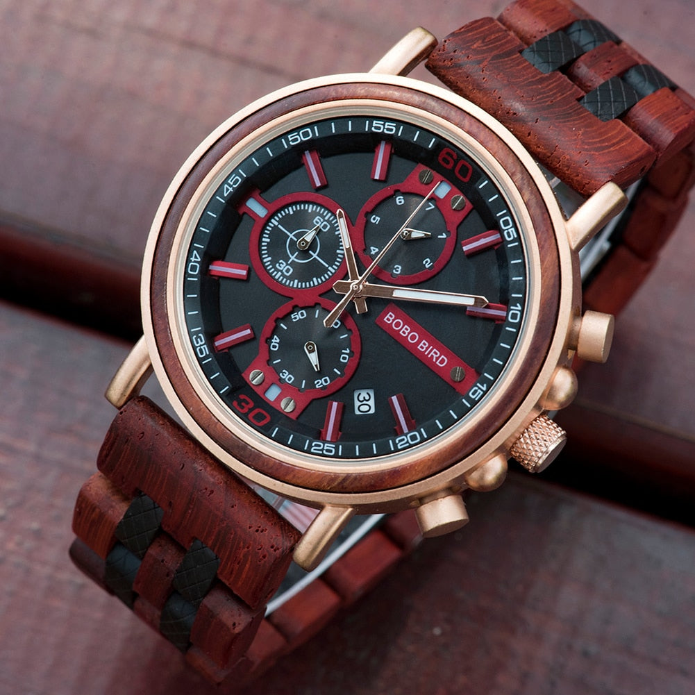 Wooden Watch Men Top Brand Luxury Stylish