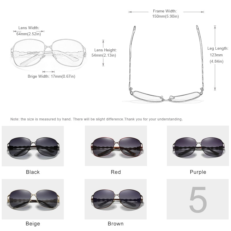 Sun Glasses Elegant Polarized Sunglasses For Women