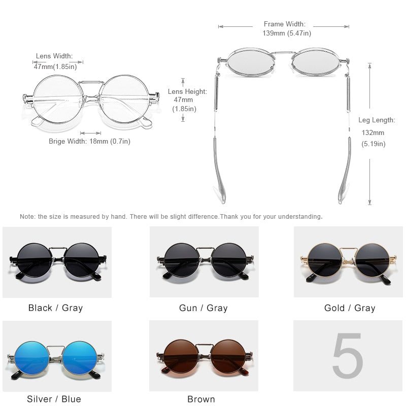 High Quality Gothic Steampunk Sunglasses Polarized