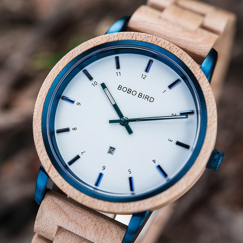 Fashion Wood Ladies Watch Quartz Wristwatches Female