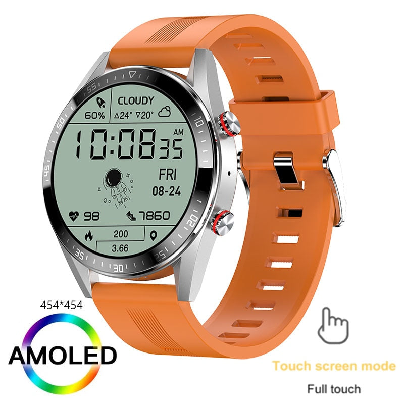 454*454 HD screen smart watch always display the time bluetooth