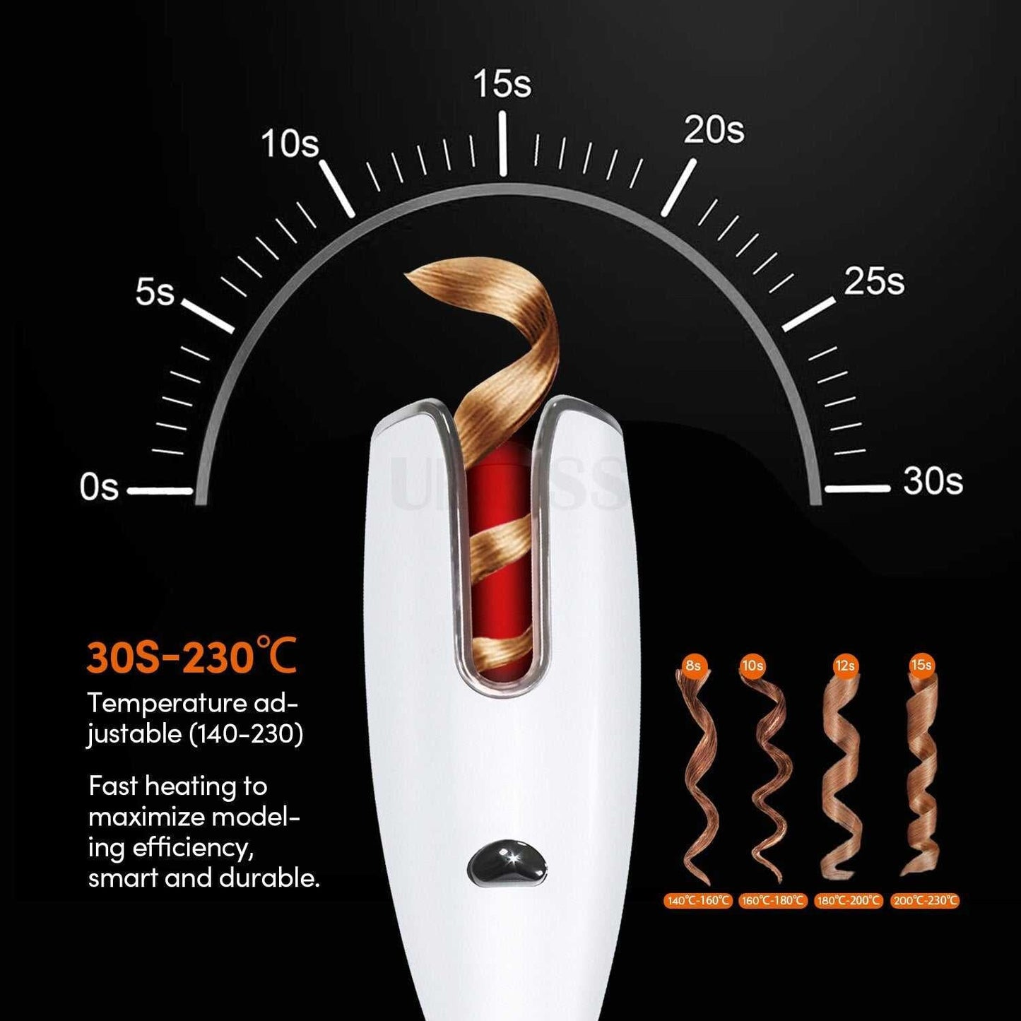 Hair Curler Automatic Curling Iron Rotating Professional Curler Stylin