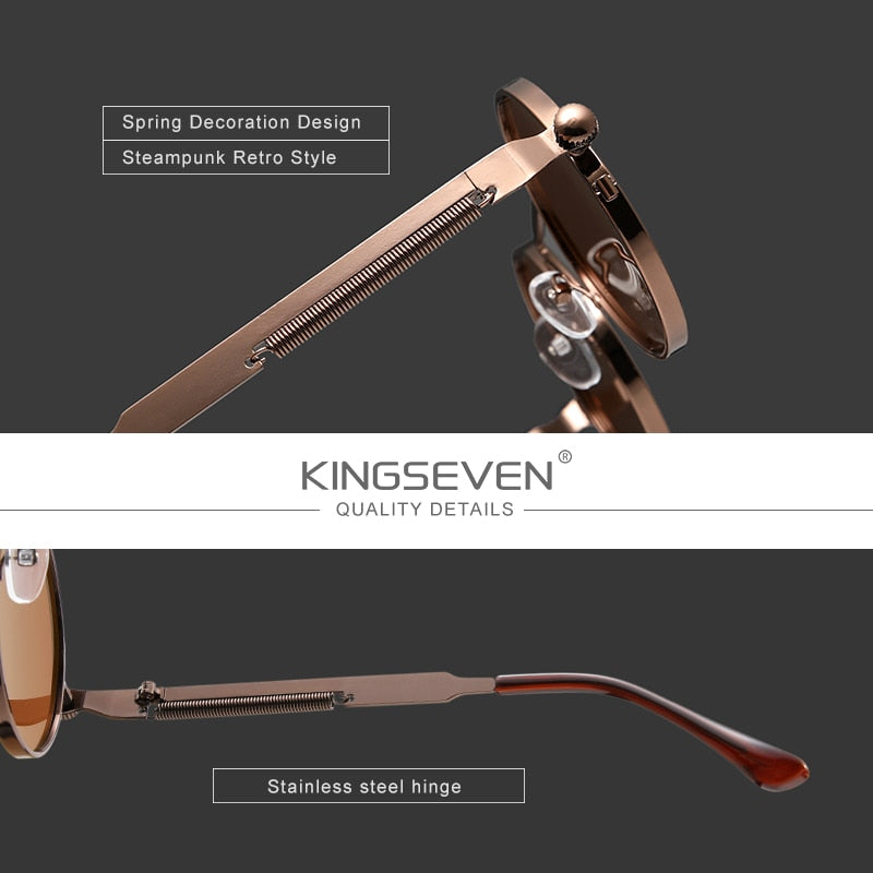 High Quality Gothic Steampunk Sunglasses Polarized