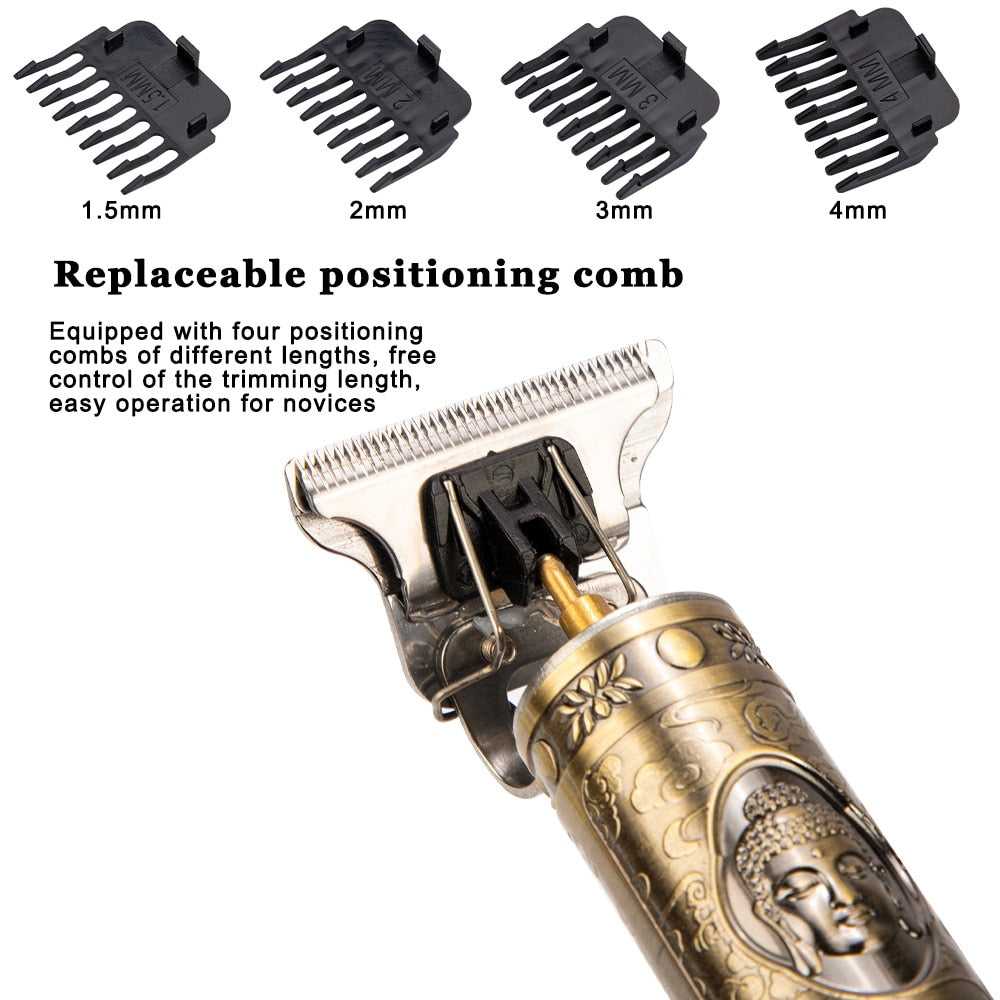 T9 Vintage Hair Lighter Clipper For Men Barber Hairdresser Hair Cutting Machine