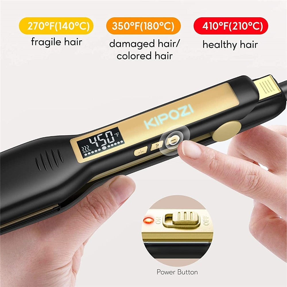 Hair Straightener with Digital LCD Display - TEXVIN