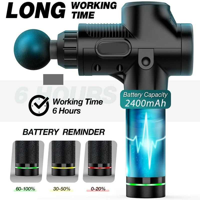 Massage Gun Electric Deep Muscle massager Pain Relief Body Fascial