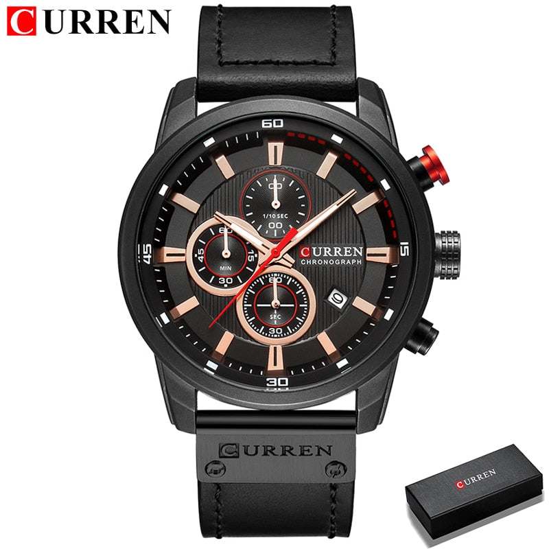 Fashion date quartz men watches top brand luxury male clock