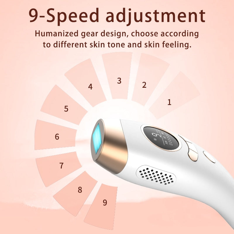 IPL Hair Removal 9 Gears Adjustment Lazer. - TEXVIN