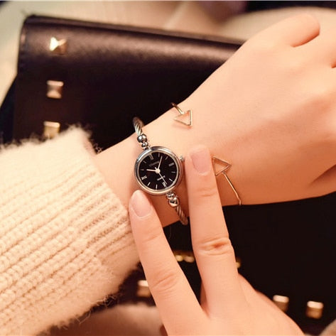 Luxury Fashion Gold Bangle Bracelet Women Watches