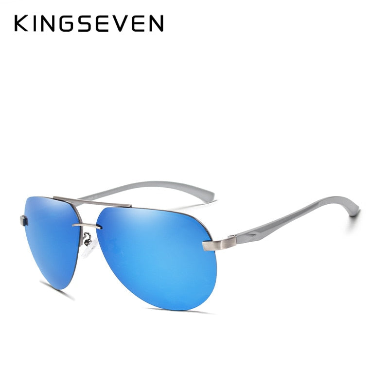 Aluminum Pilot Polarized Sunglasses Men Vintage