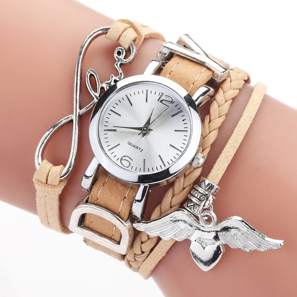 Watches For Women Luxury Silver Heart Pendant