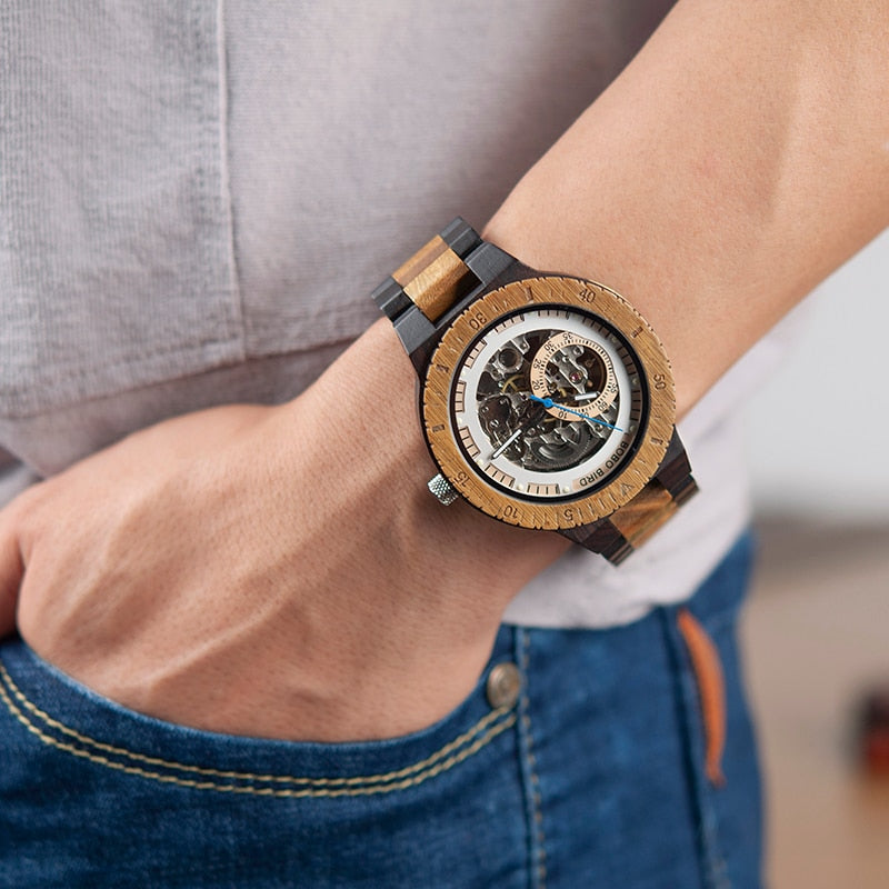 Wood Automatic Watches Relogio Masculino