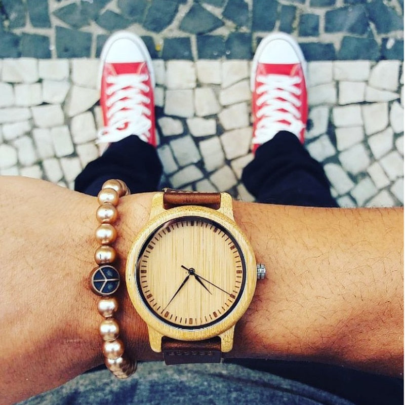 Watches Women Relogio Feminino Bamboo