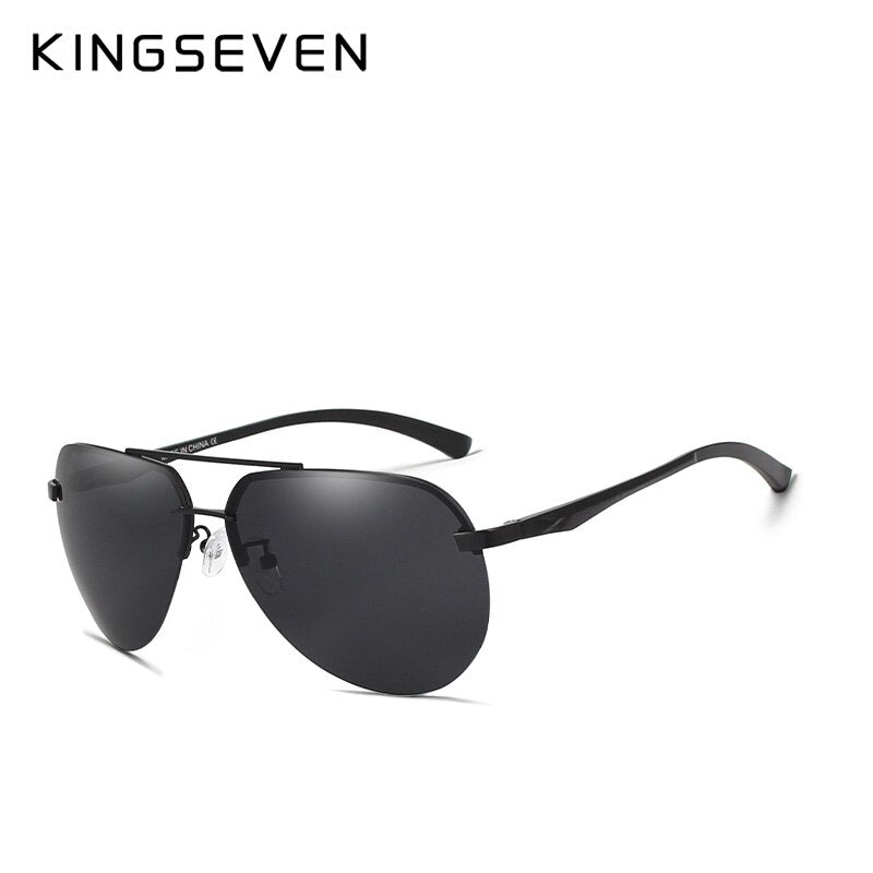 Aluminum Pilot Polarized Sunglasses Men Vintage