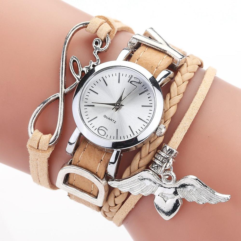 Watches For Women Luxury Silver Heart Pendant