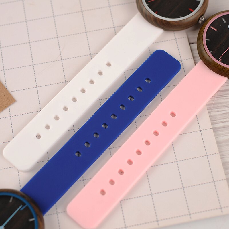 relogio feminino BOBO BIRD Wood Women Watches Silicone Band Quartz Wristwatches in Wooden Gift Box reloj mujer Drop Shipping