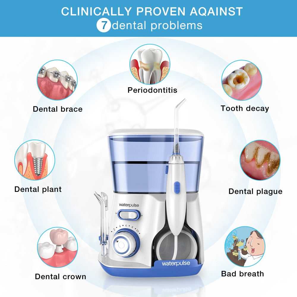Teeth Whitening Water Flosser 10 Modes Oral Irrigators Cleaning Tools V300 For Family