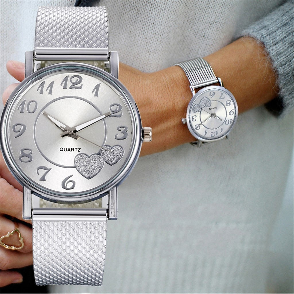 Fashion Women Watches Ladies Watch Silver