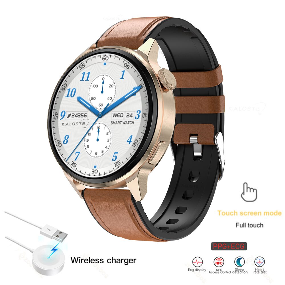 2022 New heart rate ECG smart watch mens