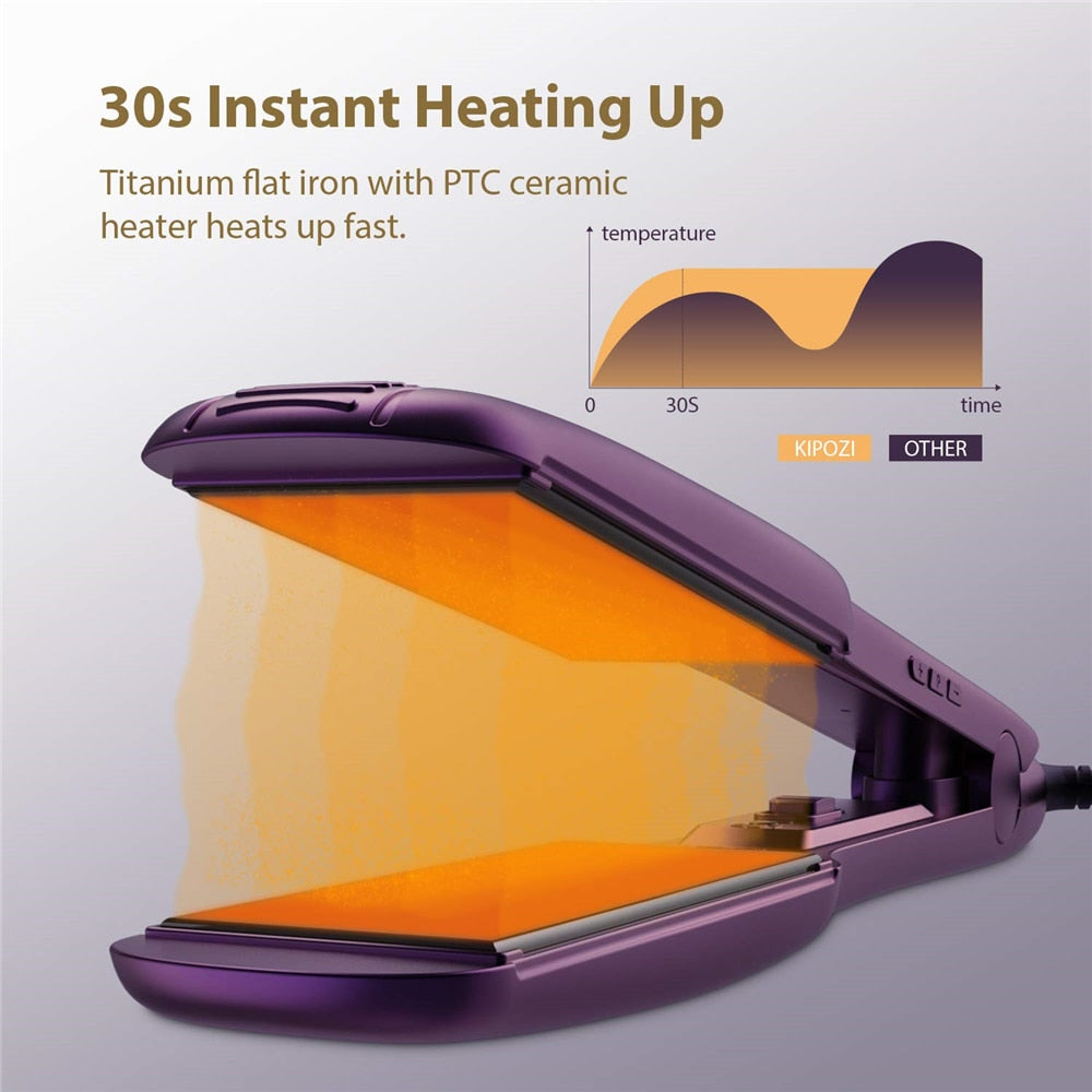 Hair Straightener with Digital LCD Display - TEXVIN