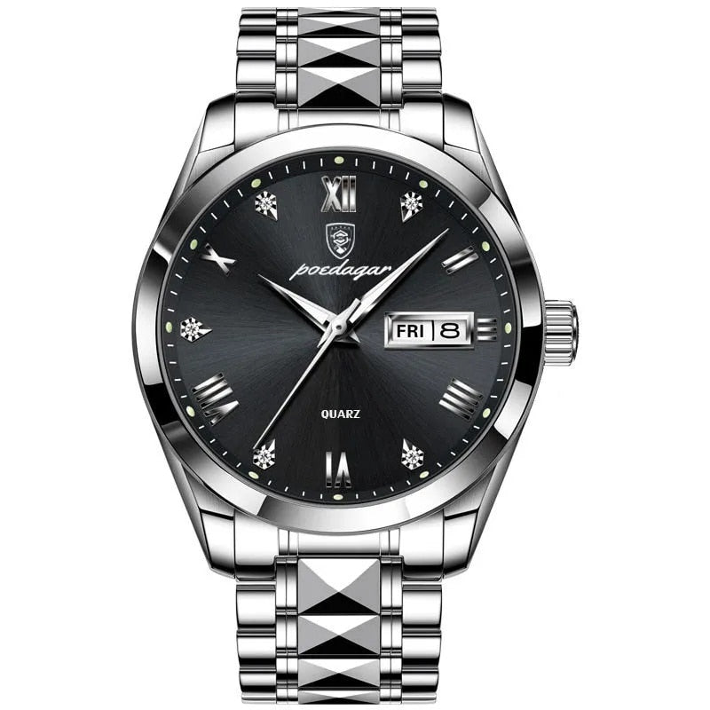 Top Brand Luxury Fashion Green Dial Watch Men Waterproof