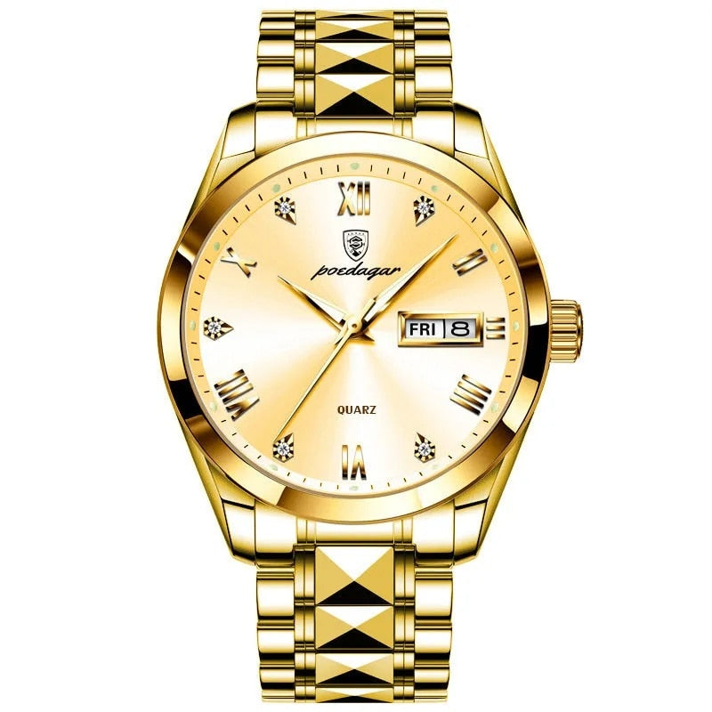 Top Brand Luxury Fashion Green Dial Watch Men Waterproof