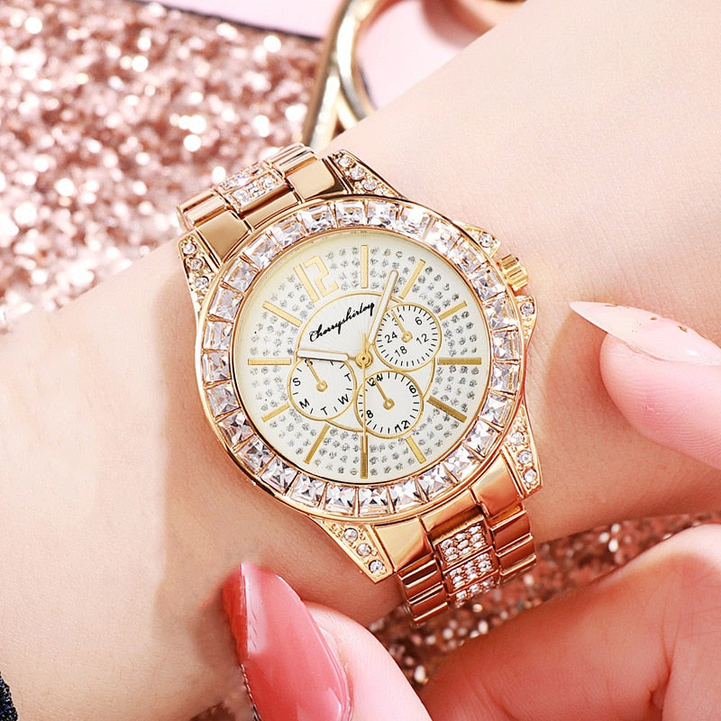 Fashion Women Watch With Diamond Watch Ladies Top Luxury