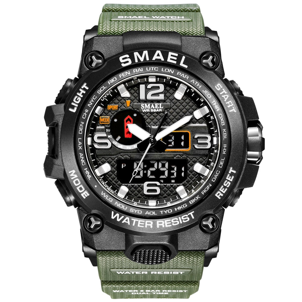 SMAEL Brand Fashion Men Sports Watches Men Analog Quartz Clock