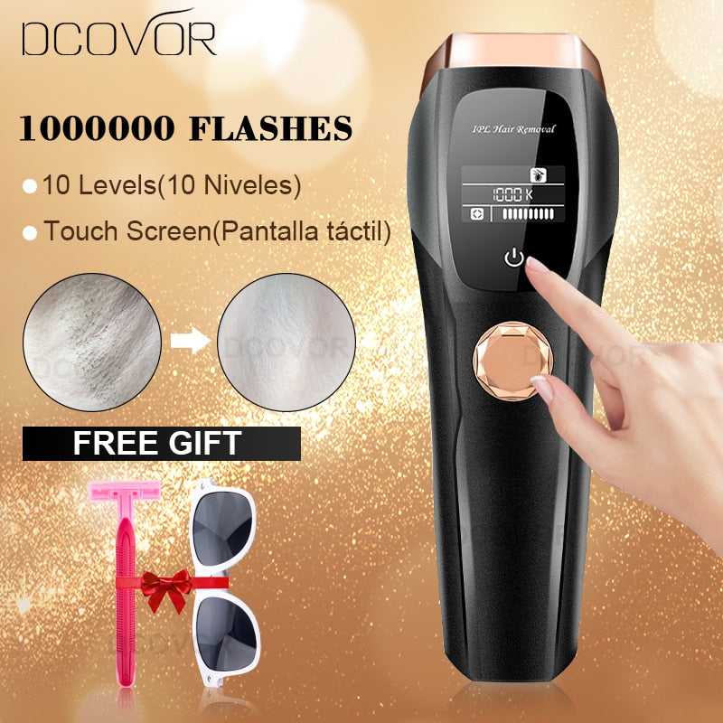 New Tech Painless Touch Screen10 Levels Photoepilator Hair Removal Laser